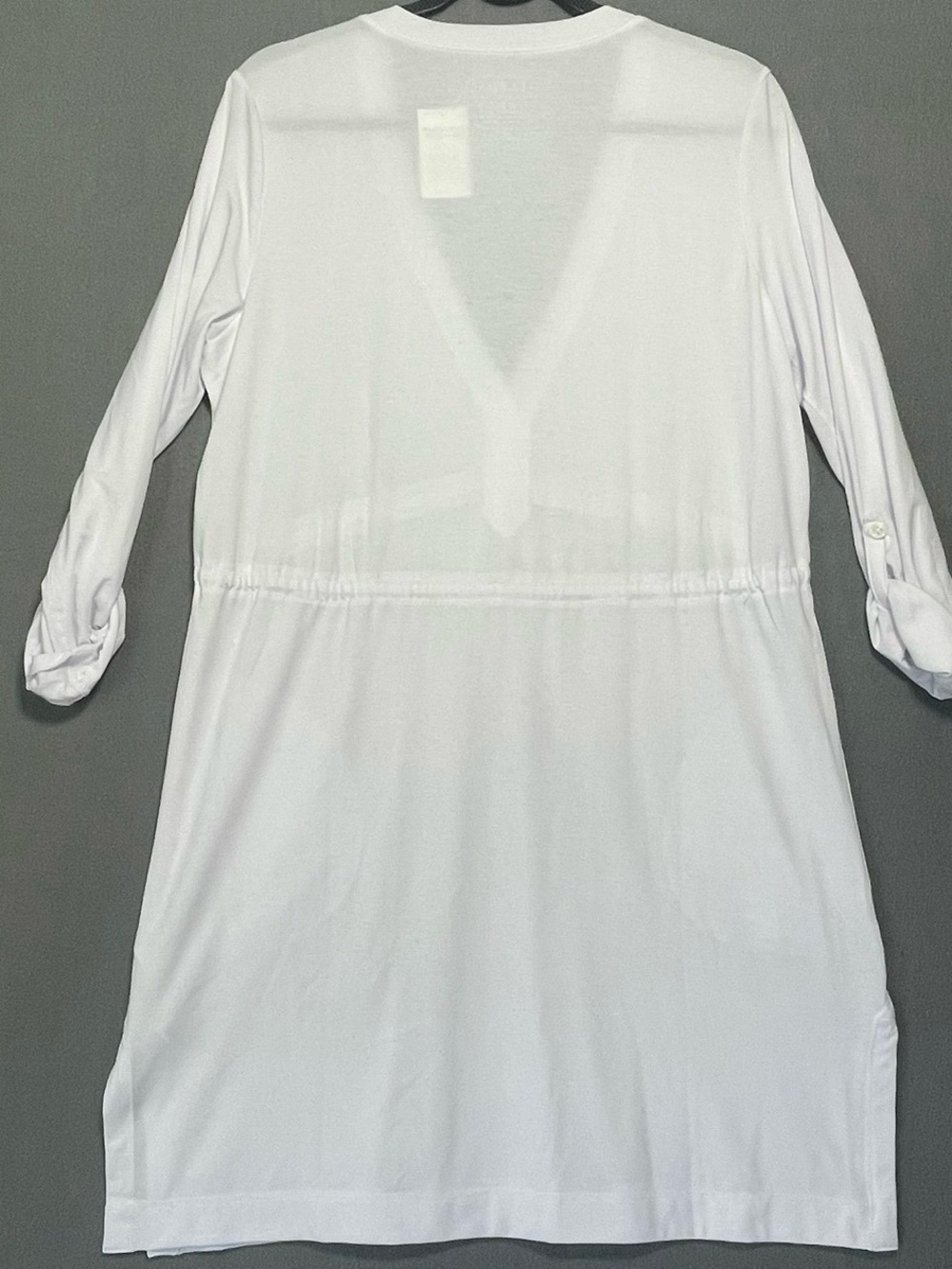 L.L.Bean UPF 50+ White Cover Up Dress Womens Medium Beach Resort Travel NWT - Picture 4 of 10
